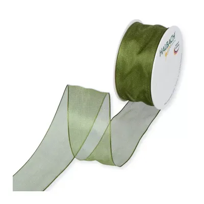 Nastro organza anim. mm.40 m.25 verde