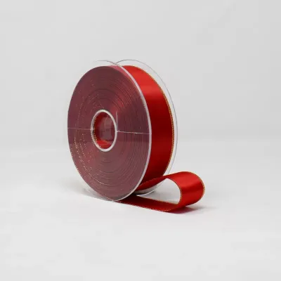 Nastro mm.25 m.20 d.r. lame' rosso