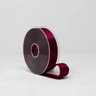Nastro mm.25 m.20 d.r. lame' bordeaux