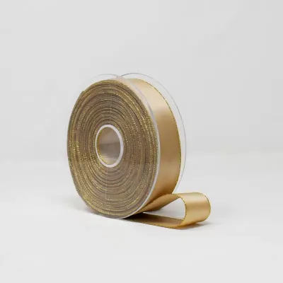 Nastro mm.25 m.20 d.r. lame' oro