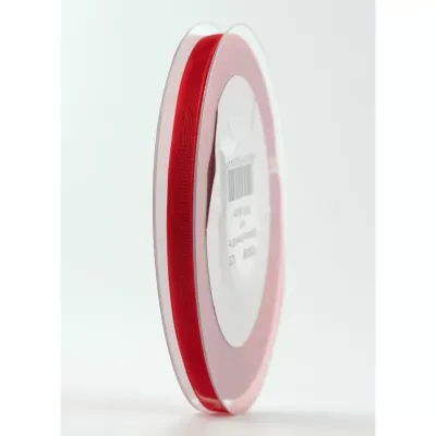 Nastro organdy mm.06 m.50 rosso