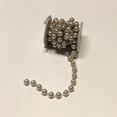 Perla mm.10 in filo m.1,5 argento