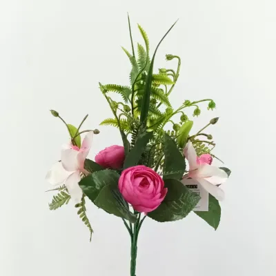 Ranuncolo-orchidea mazzolino cm.30 rosa