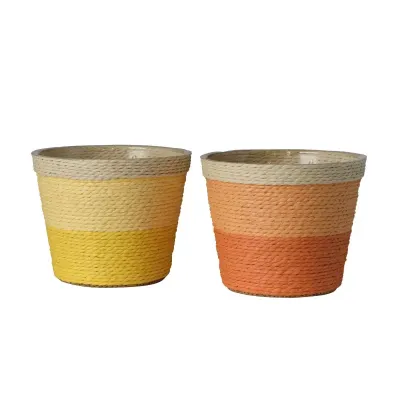 Be-cachepot d.11 ass. giallo-arancio