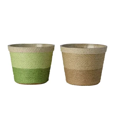 Be-cachepot d.11 ass. verde-nat