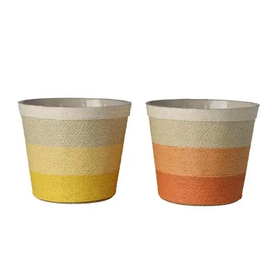 Be-cachepot d.17 ass. giallo-arancio