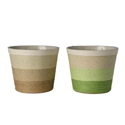 Be-cachepot d.17 ass. verde-nat