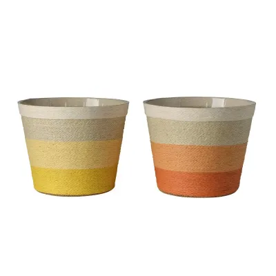 Be-cachepot d.19 ass.giallo-arancio