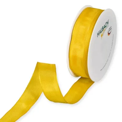 Nastro taffeta an. mm.25 m.25 giallo