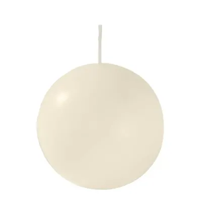Candela sfera 100 lt.cream  (pz 6)