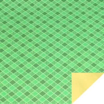 Bobina cp 1x25 black gingham verde
