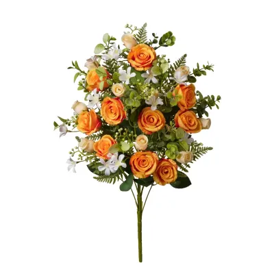 Rose frontale cm.55 arancione
