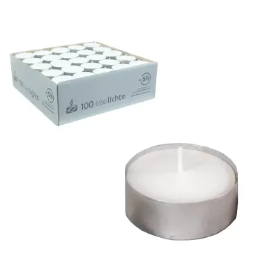 Tealight conten. alluminio  (pz 100)