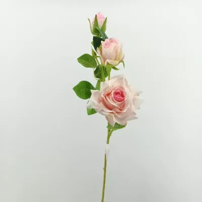 Rosa aperta ramo x3 cm. 68 lt pink