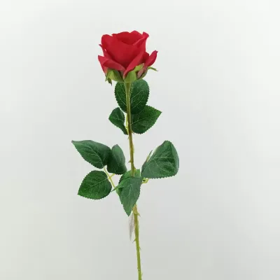 Rosa singola cm. 64 rosso