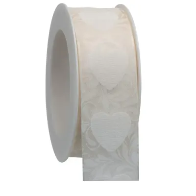 Nastro herzblut mm.40 m.15 bianco