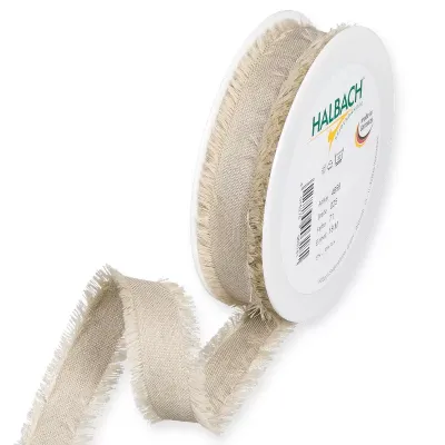 Nastro linen mm.25 m.18 naturale