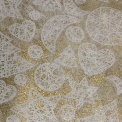 Bobina df 0,68×09 frozen polyweb oro