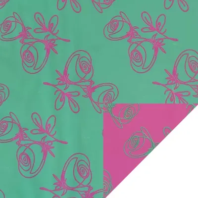 Bobina cp 0,80x40 ritratti verde menta