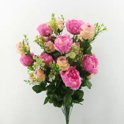 Peonia-bocciolo x36 h.65 mazzo rosa