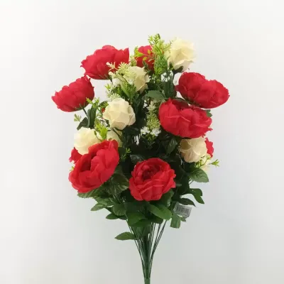 Peonia-bocciolo x36 h.65 mazzo rosso