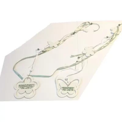 Fiore-farfalla garland cm.80 verde