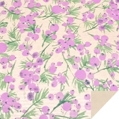 Bobina c 0,75x50 millerighe fiori fuxia