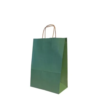 Shopper  16x21 carta col. verde (pz.25) 