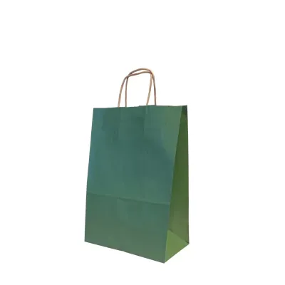 Shopper 22x31carta col.  verde (pz.25)