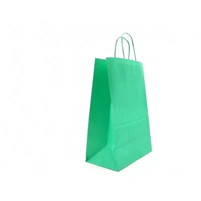 Shopper  26x36 carta col. verde acqua (pz.25)  