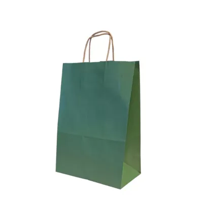 Shopper  26x36 carta col. verde (pz.25)  