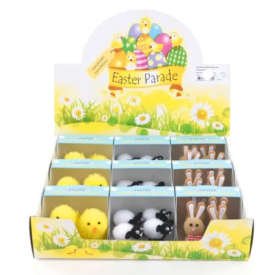 Animali pasquali assortiti cm.05 (pz.9)