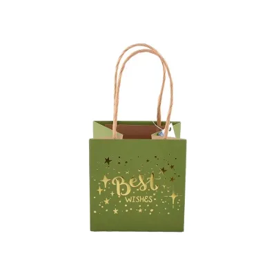 Shopper 10x10 verde (pz.6)