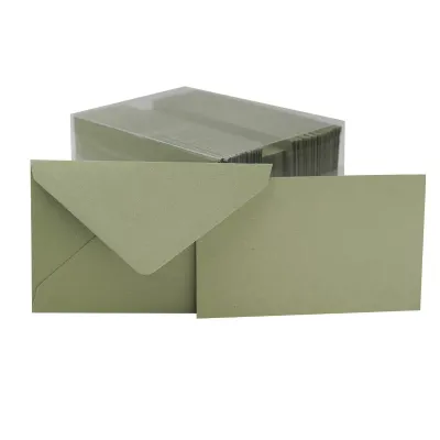 Biglietto + busta ar 7x11 verde (pz.50)