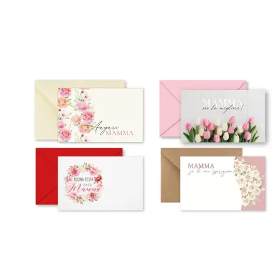Biglietto + busta b 7x11 mamma (pz.100)