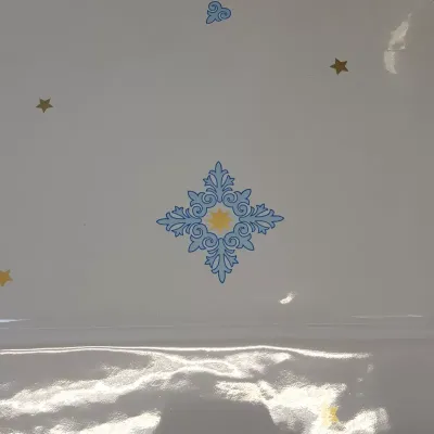 Fogli stampati splendor 100x130 azzurro (50pz)