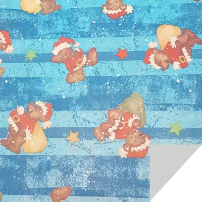Fogli happy bear 70x100  (pz.25) blu
