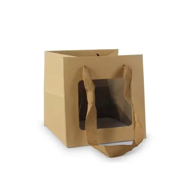 Shopper c.finestra 15x15 avana (pz.15)