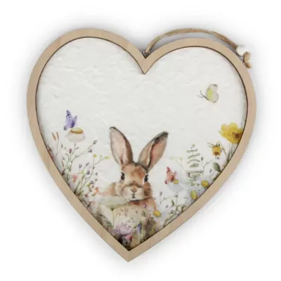 Cuore con coniglio cm.20 (pz.4)