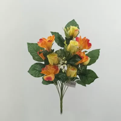 Frontale astromelia-bocciolo cm. 43 arancio
