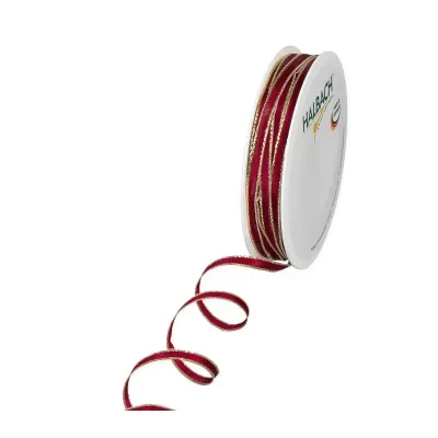 Nastro mm.05 m.30 taff.lurex bordeaux