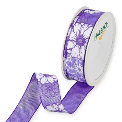 Nastro blossom mm.25 m.18 glicine