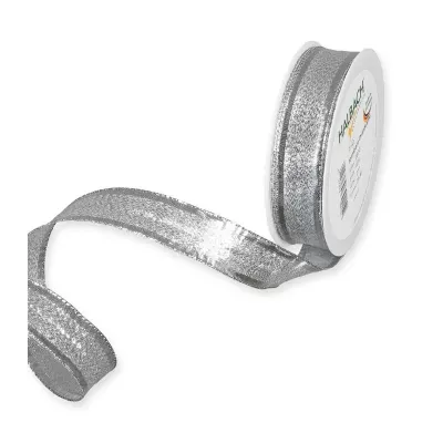 Nastro mm.25 m.25 oro lurex argento