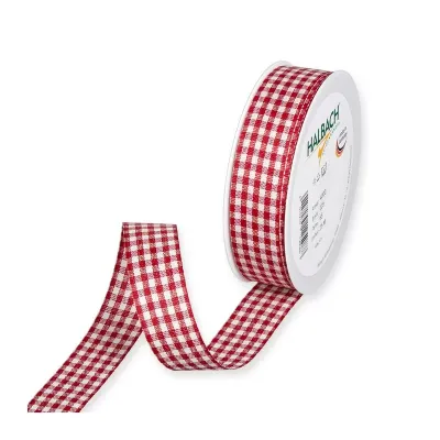 Nastro vichy c.l. mm.25 m.25 rosso
