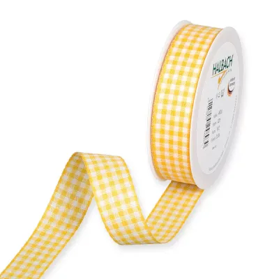 Nastro vichy c.l. mm.25 m.25 giallo