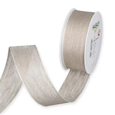 Nastro lino mm.40 mt.20 naturale