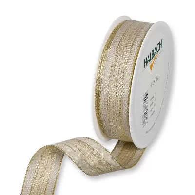 Nastro mm.25 m.18 linen anim. oro