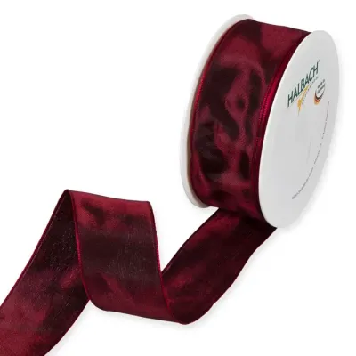 Nastro taffeta an.mm.40 m.25 bordeaux