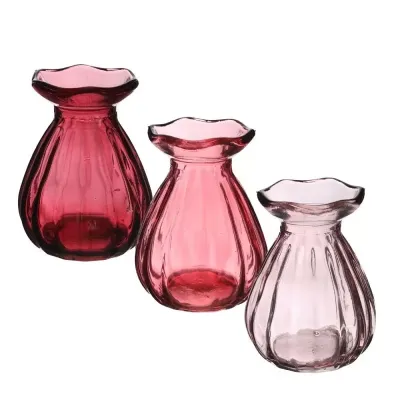 Bb-bottiglia fleur h.09 rosa mix
