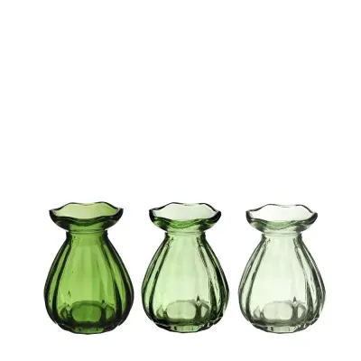 Bb-bottiglia fleur h.09 verde mix
